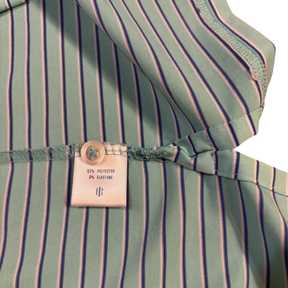Men's Striped Polo Shirt - Blue - Picture 5 of 9